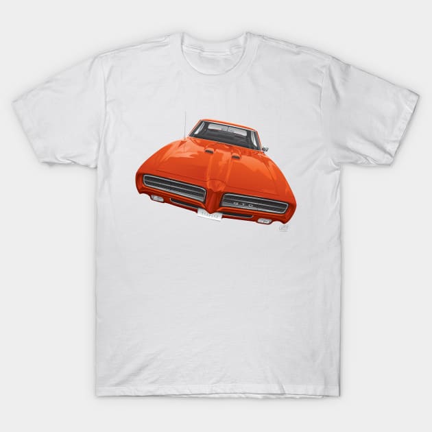 1969 GTO Judge T-Shirt by gregspradlin